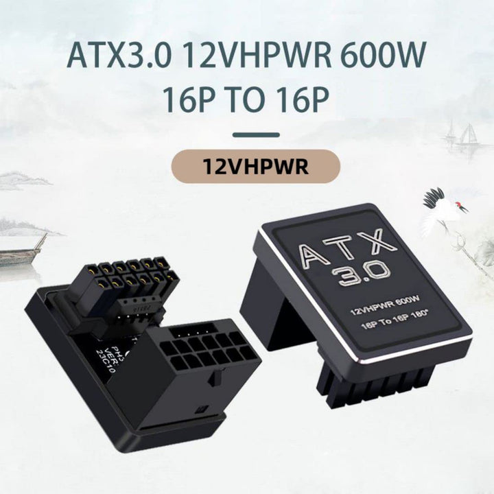 chenyang ATX3.0 PCI-E 5.0 12VHPWR 16Pin Power Modular Change Direction Adapter nach unten gewinkelt