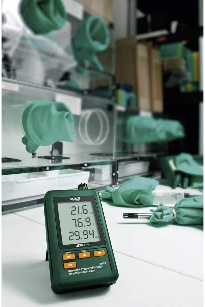 Extech Luftdruck-, Feuchte- und Temperatur-Datenlogger, 1 Stück, SD700 Luftdruck, Luftfeuchtigkeit,