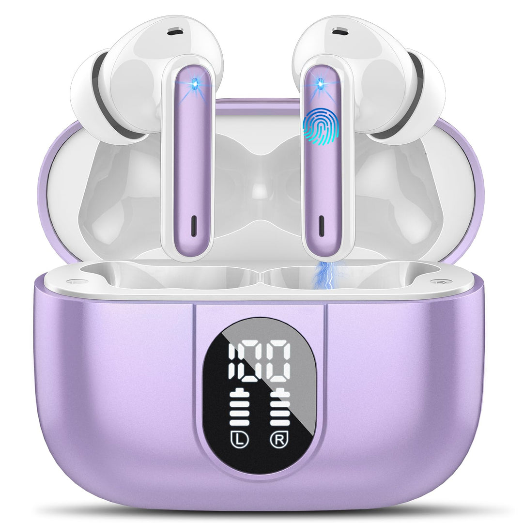 Csasan Bluetooth Kopfhörer, Kopfhörer Kabellos Bluetooth 5.3, In Ear Kopfhörer mit 4 Mic, 2026 Neue