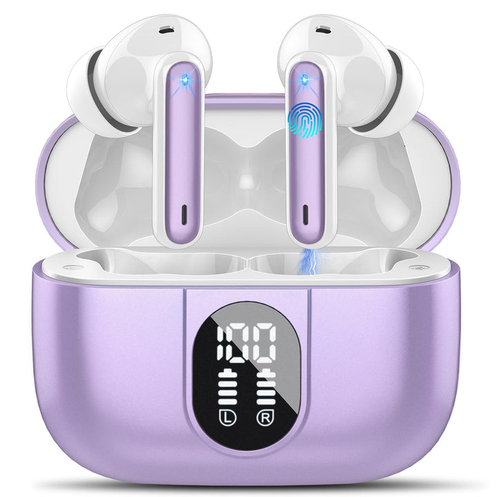 Csasan Bluetooth Kopfhörer, Kopfhörer Kabellos Bluetooth 5.3, In Ear Kopfhörer mit 4 Mic, 2026 Neue