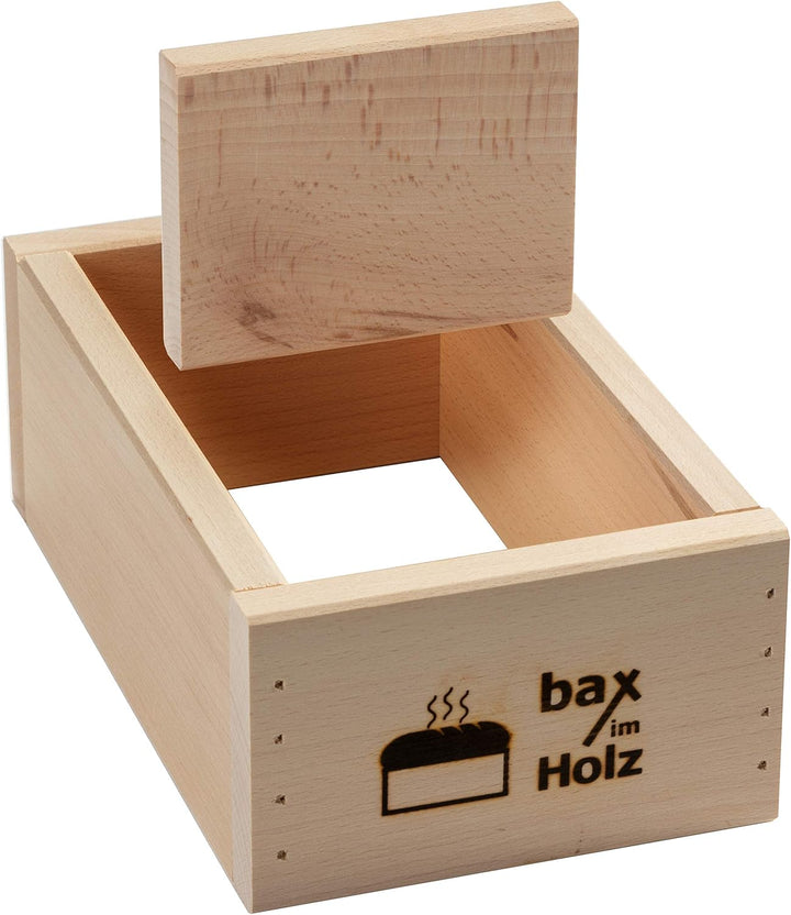 bax im Holz Brot-Holzbackrahmen aus naturbelassenem, massivem Buchenholz für leckeres, selbstgebacke
