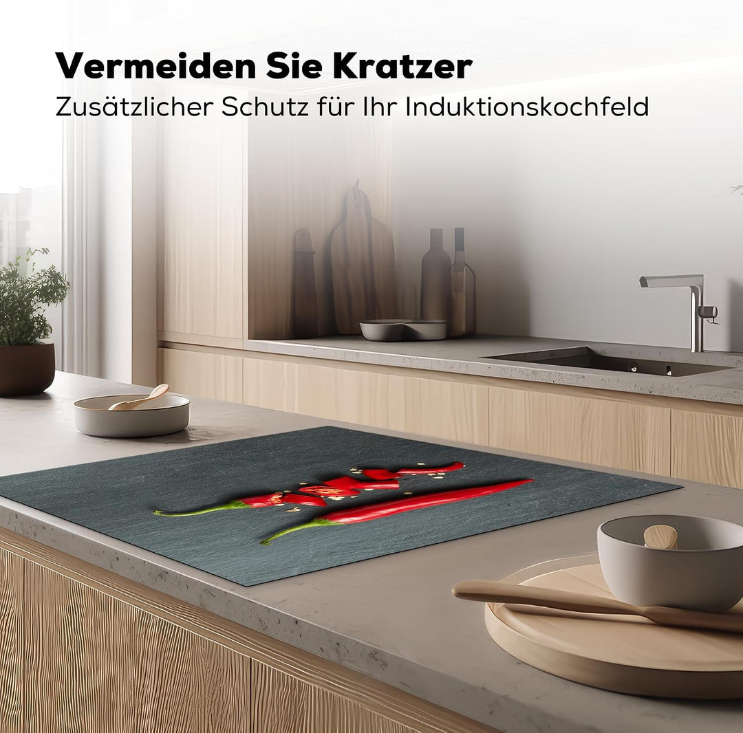 KitchenYeah© Herdabdeckplatte Einteilig Induktionsmatte Küche Abdeckung Ceranfeld Herd Abdeckplatte