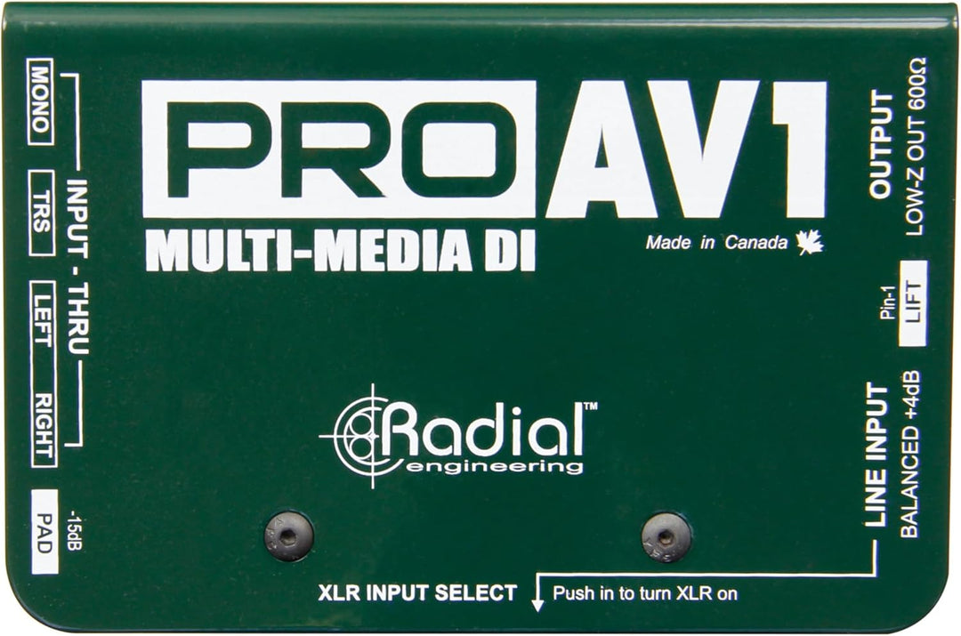 Radial Pro AV1 passive Multimedia DI-Box