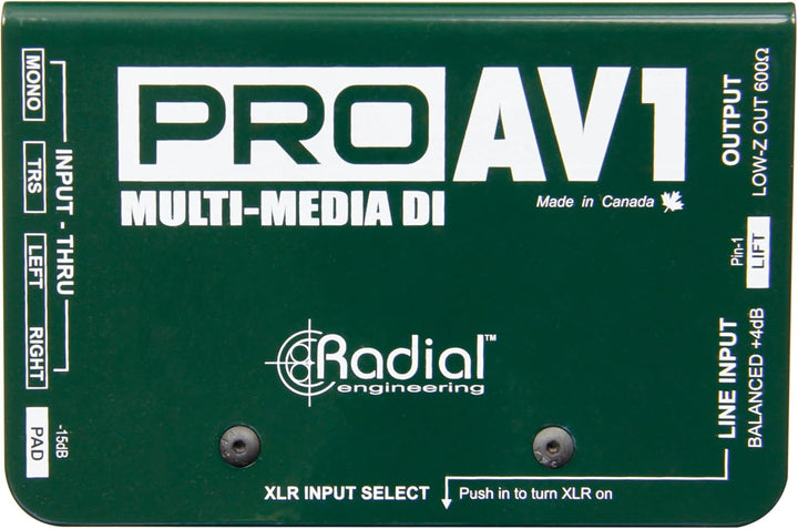 Radial Pro AV1 passive Multimedia DI-Box