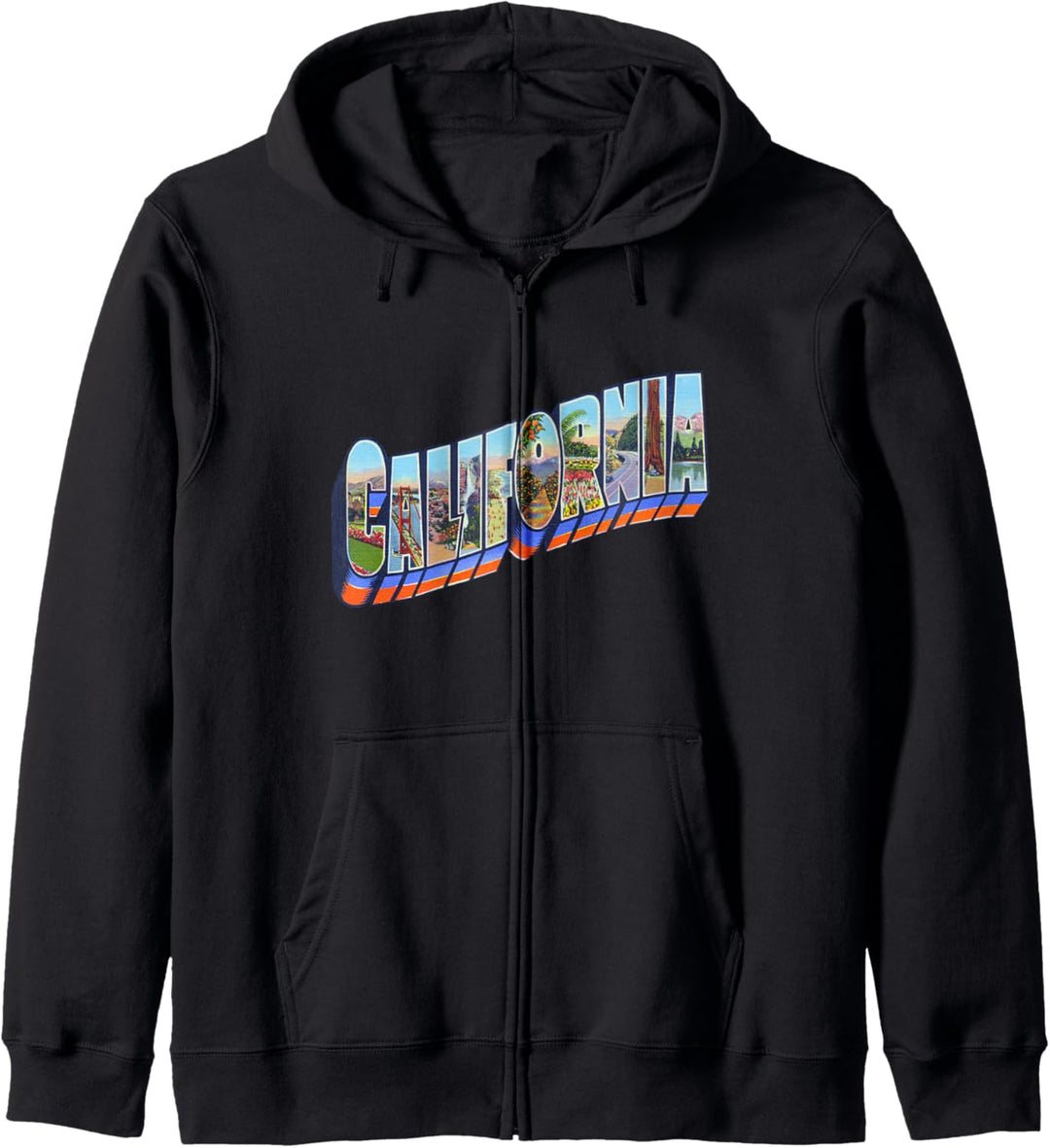 California CA Vintage Retro-Souvenir Kapuzenjacke