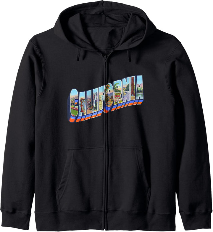 California CA Vintage Retro-Souvenir Kapuzenjacke