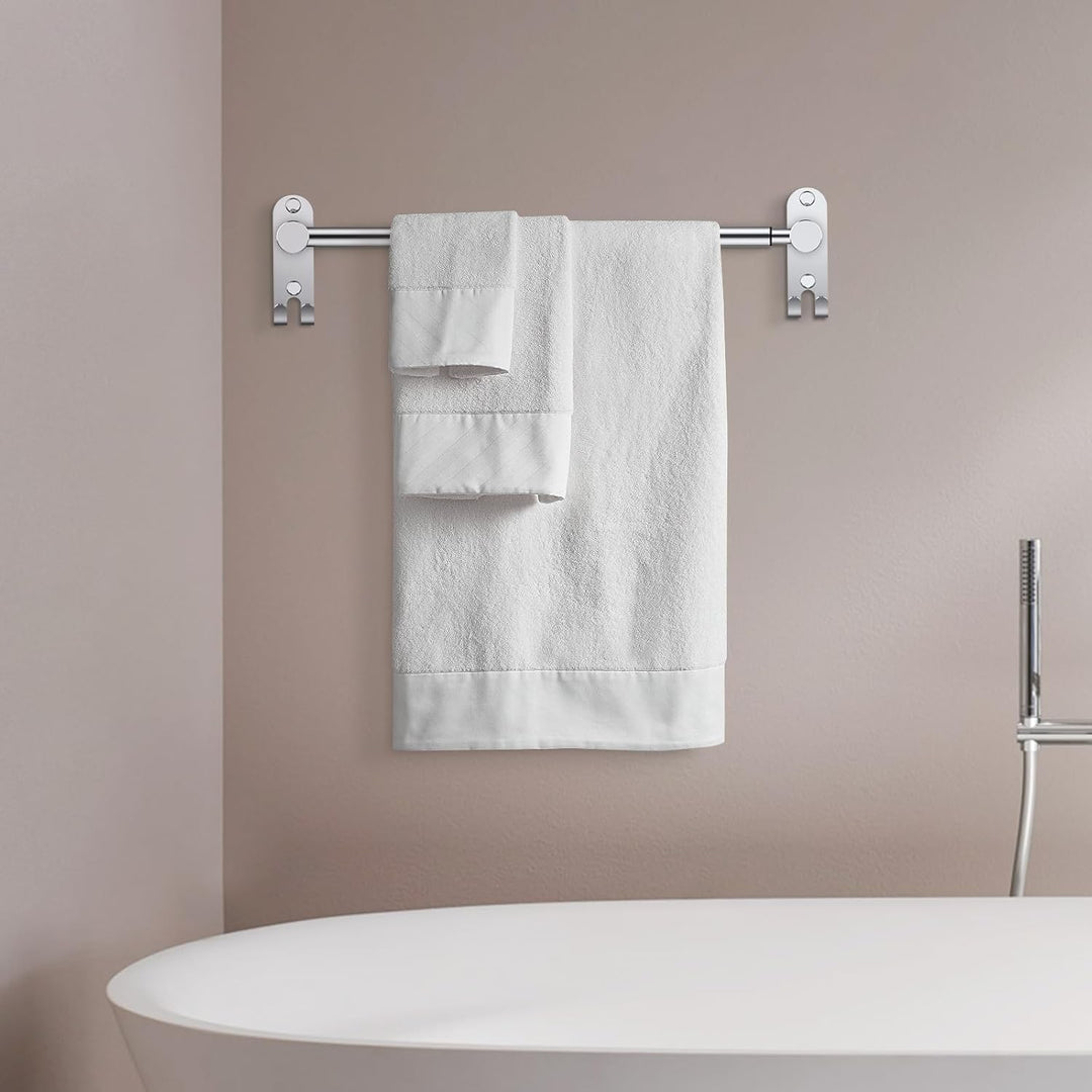 TANiCE Handtuchhalter 40-70cm einstellbar Edelstahl Handtuchstange wandmontage Badetuchhalter Handtu