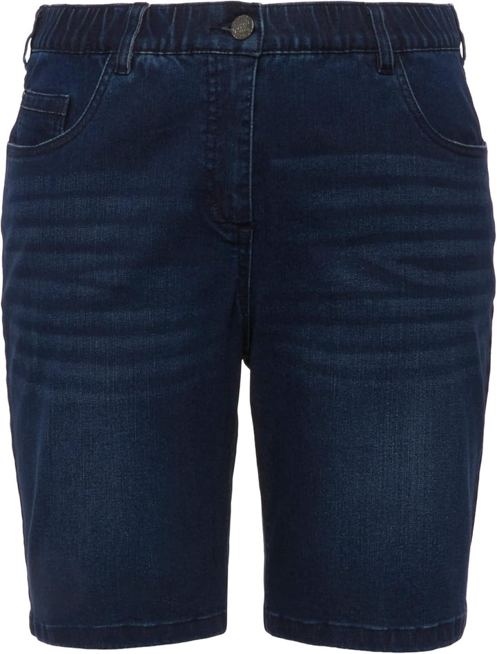 Ulla Popken Damen Freizeithose 47W / 32L Blau, 47W / 32L Blau