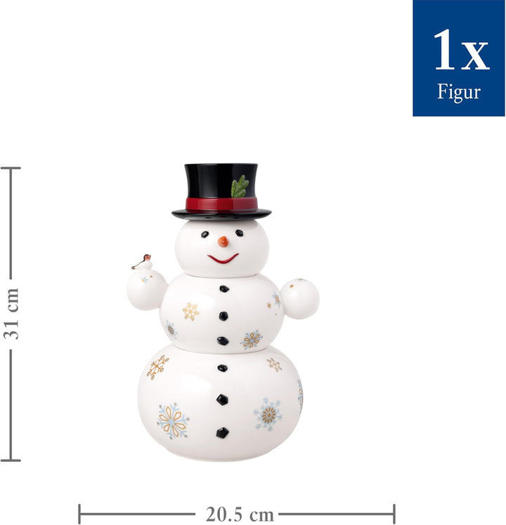 Villeroy & Boch – Christmas Toys Memory Dose, drei übereinander gestapelte Dosen, Gebäckdose in Schn