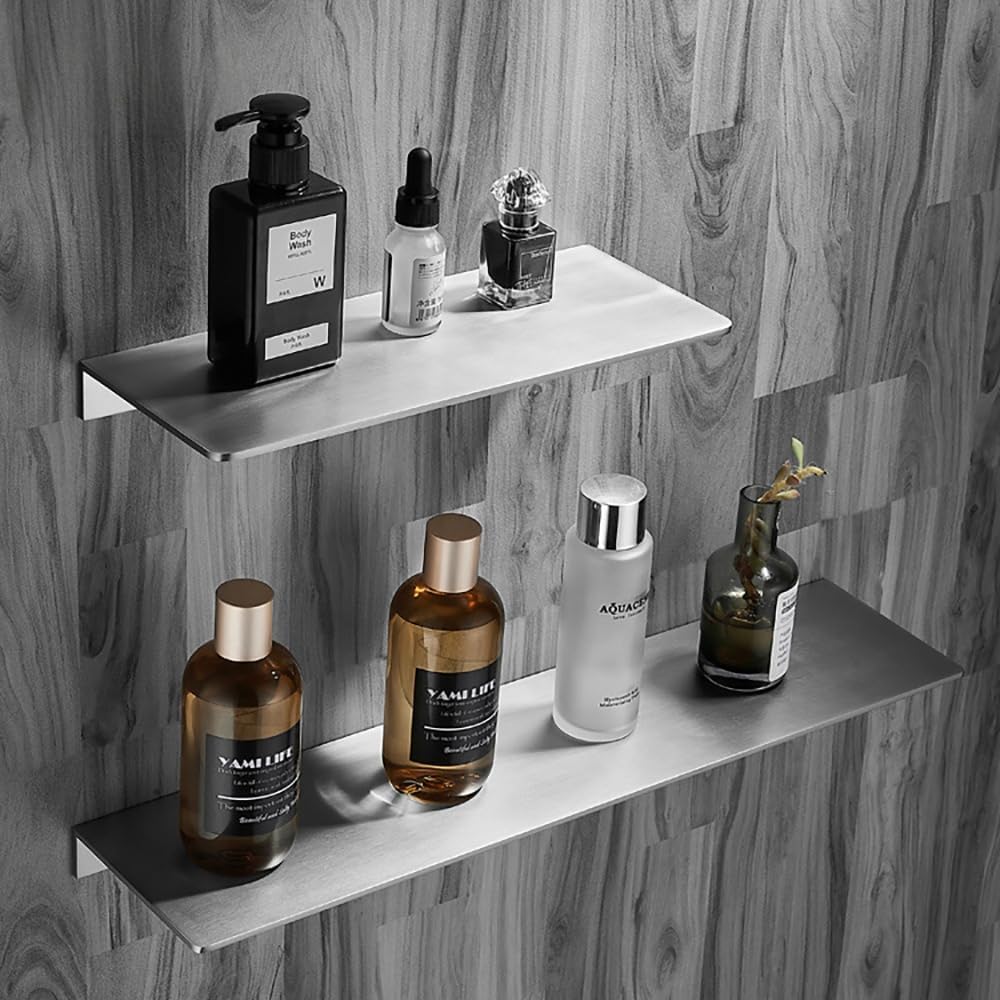 Duschkorb Duschablage Wandmontage Gebürstet Badezimmer Organizer Rostfreier Edelstahl Badregal für S