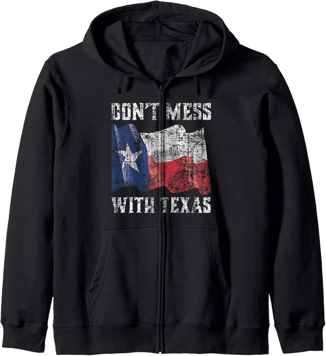 Don't Mess With Texas Proud Texan Longhorn Lone Star State Kapuzenjacke