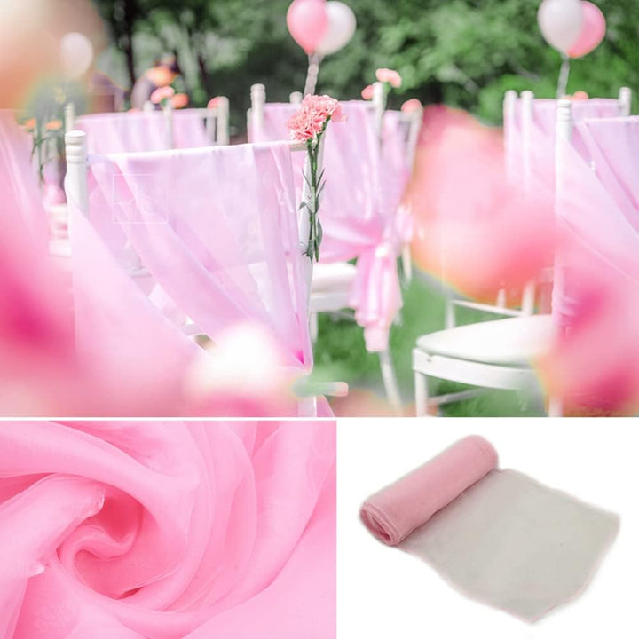Organza Stuhlschleife Hochzeit Deko Stuhl Schärpe Bögen Band Schleife 18 * 275cm Stuhlbezugschleifen