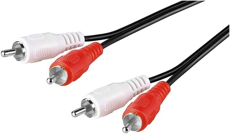Behringer PP400 Mikrofon Plattenspieler Vorverstärker, Schwarz & Goobay 50028 2X Cinch Stecker auf 2