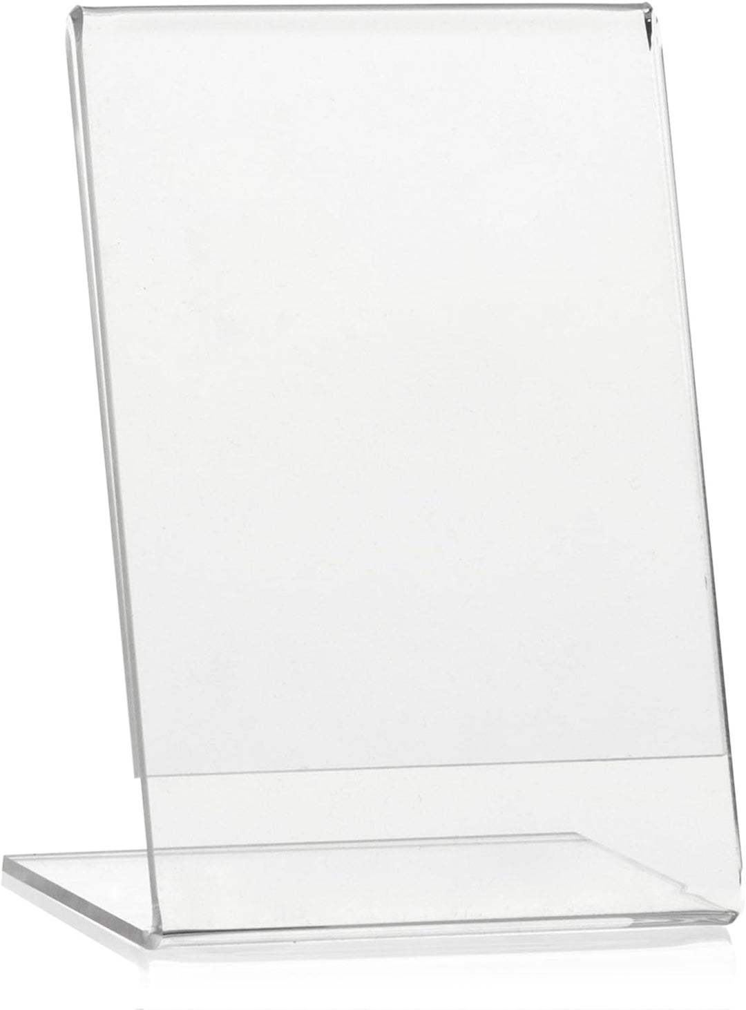 10 Stück VITAdisplays® DIN A7 Werbeaufsteller / Preishalter / Fotoaufsteller (7,4×10,5cm), Transpare
