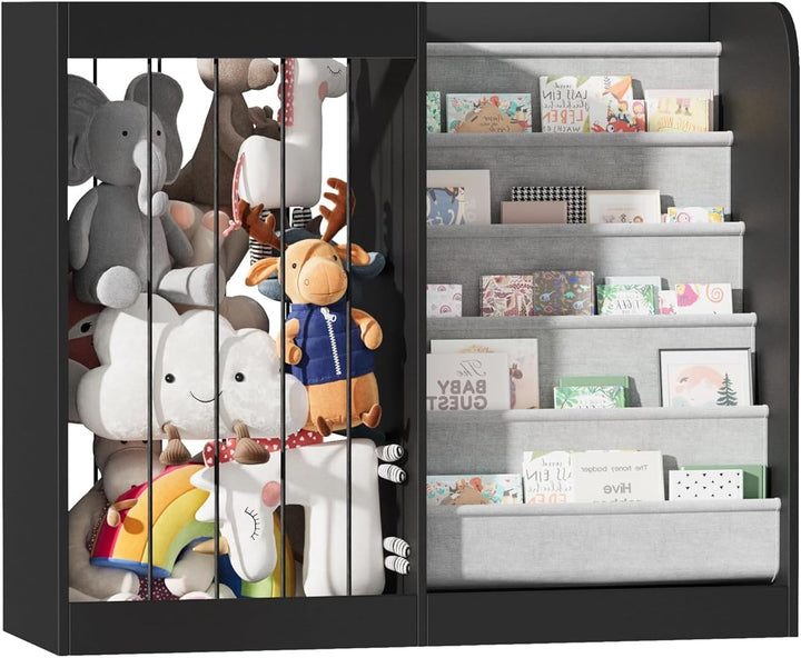 NACHES Kinder Bücherregal Spielzeugregal Kuscheltier Aufbewahrung Kinderregal Spielzeug-Organizer fü