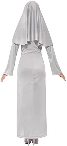 KULTFAKTOR GmbH Zombie-Nonne Halloween Damenkostüm grau S, S