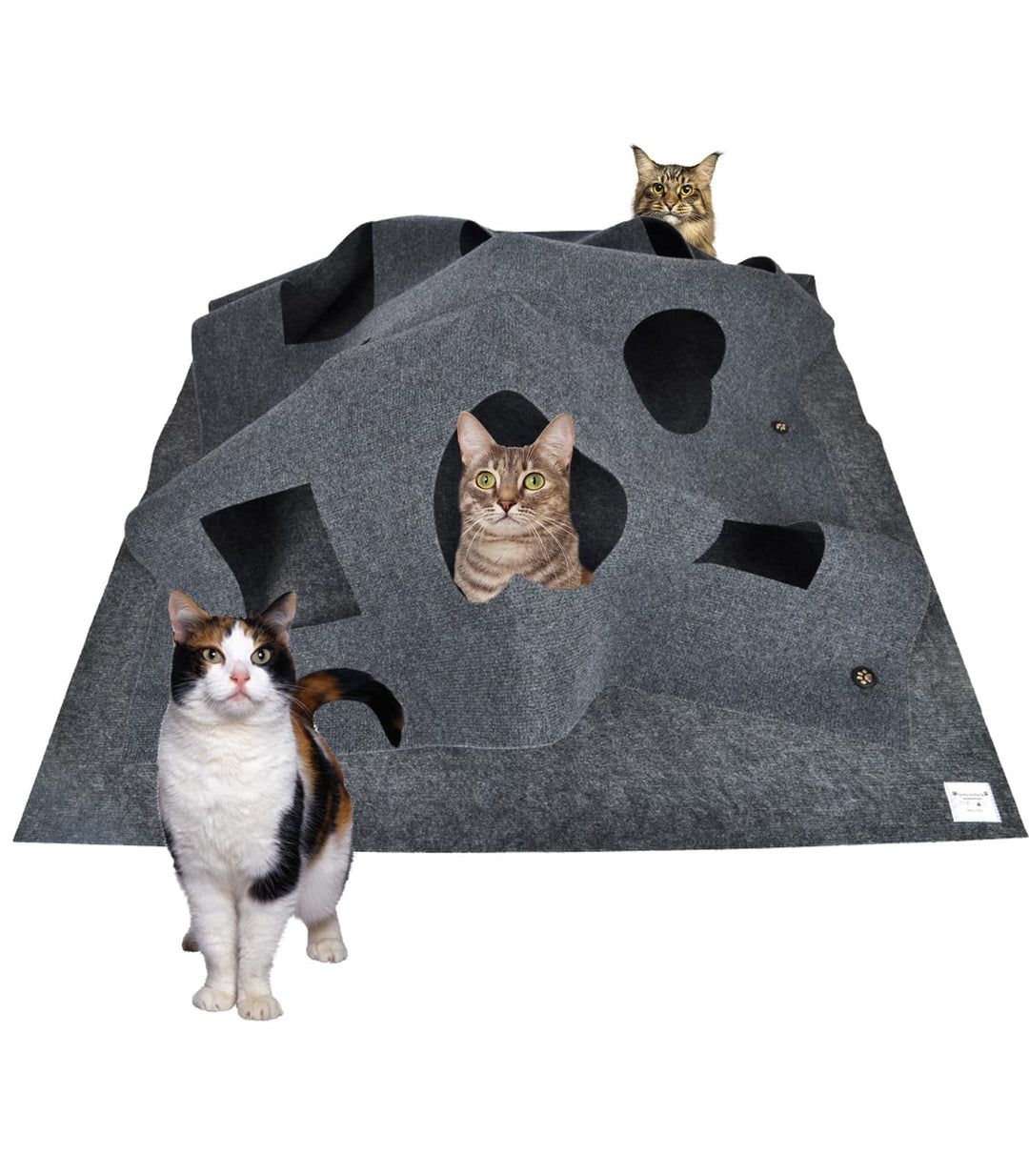 Katzenspielzeug und Kratzmatte, Spielmatte für Katzen, Interaktive Trainingsmatte, Katzenteppich Cat