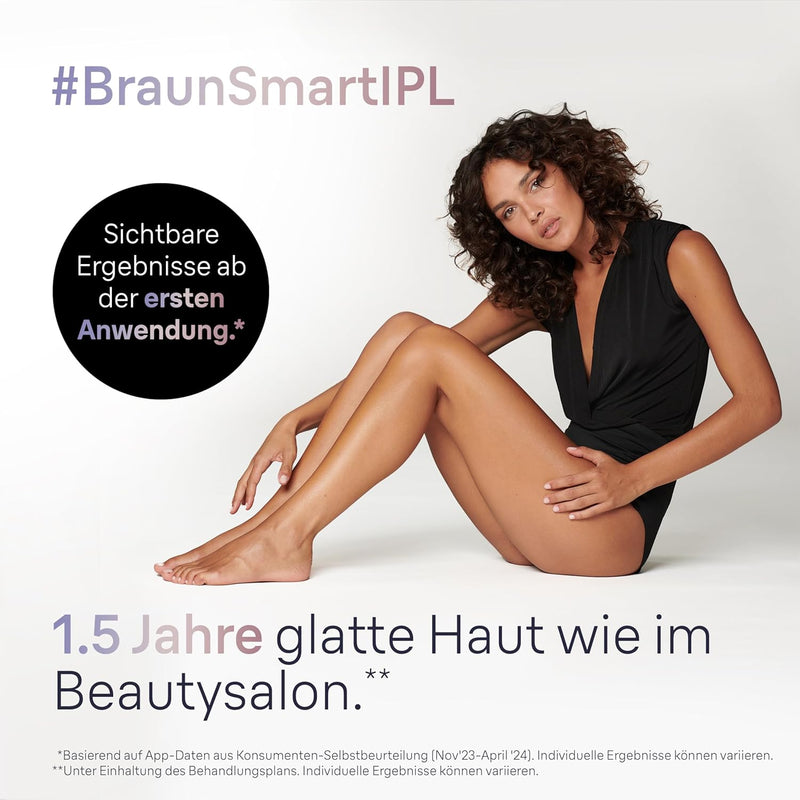 Braun Smart IPL 7 Skin i·expert, Gratis App, Haarentfernungsgerät Damen, 3 Aufsätze, sichtbare Haare