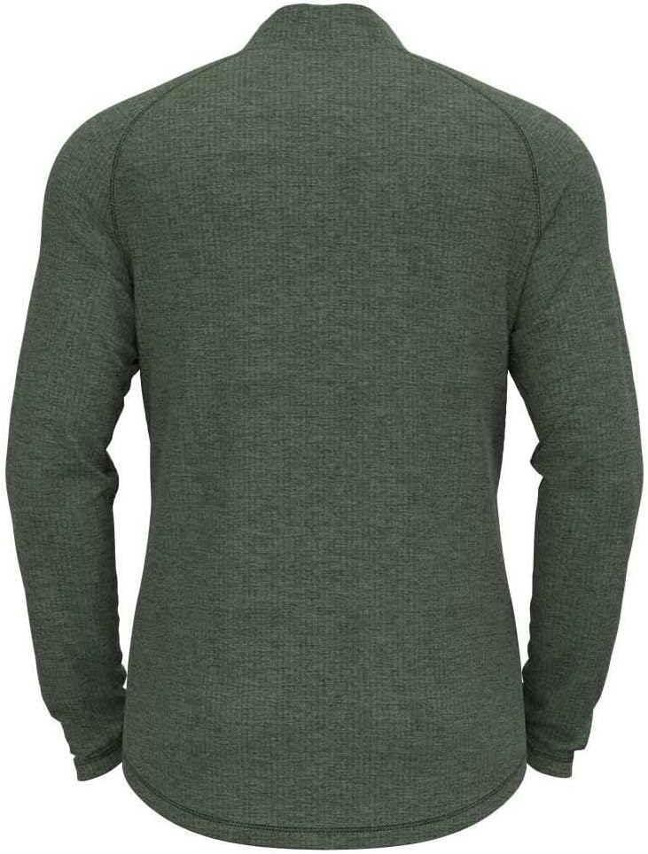 Odlo Herren Tencia_542562 Langarm Shirt mit Reissverschluss (1er Pack), Loden Frost Melange