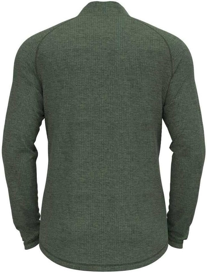 Odlo Herren Tencia_542562 Langarm Shirt mit Reissverschluss (1er Pack), Loden Frost Melange