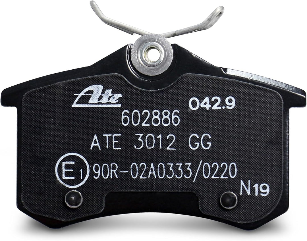 ATE Bremsenset Hinterachse inkl. Bremsscheiben Hinten Ø 255 mm Voll und Bremsbeläge Hinten, Passend