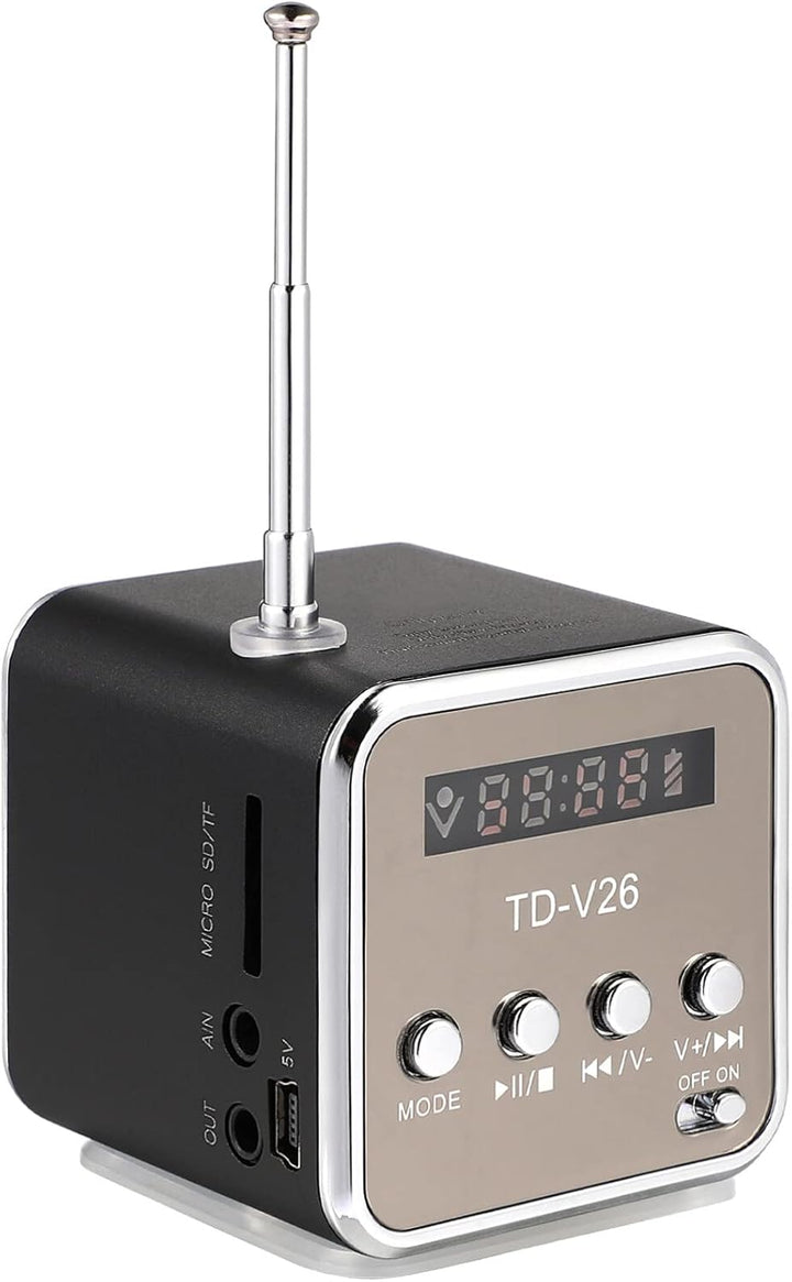 iplusmile Td-V26 Digital Lautsprecher Mini Lautsprecher Fm Radio Stereo Mp3 Mp4 Musikplayer Unterstü