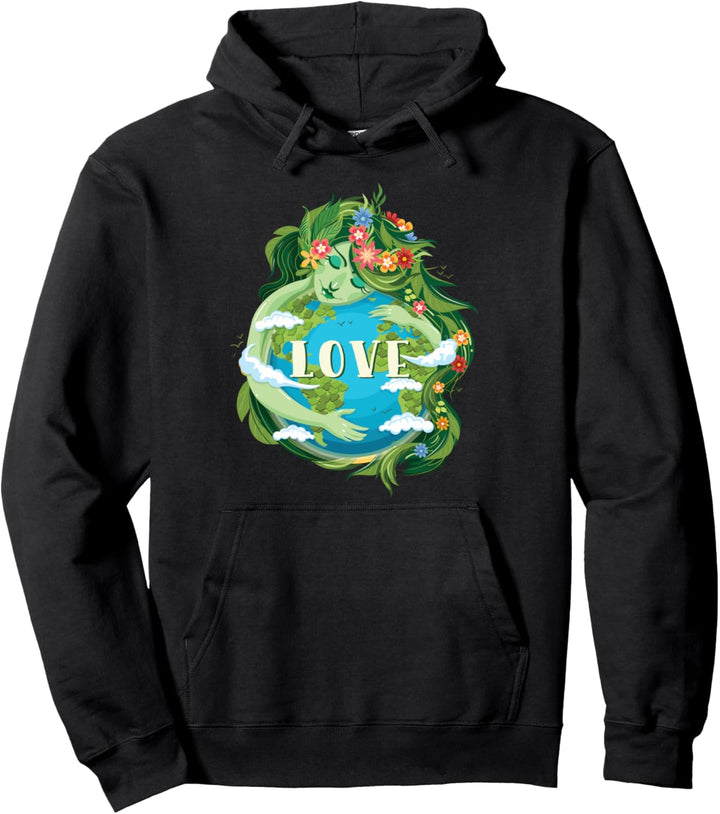 LOVE Mutter Tag der Erde Umwelt unseren Planeten retten Pullover Hoodie