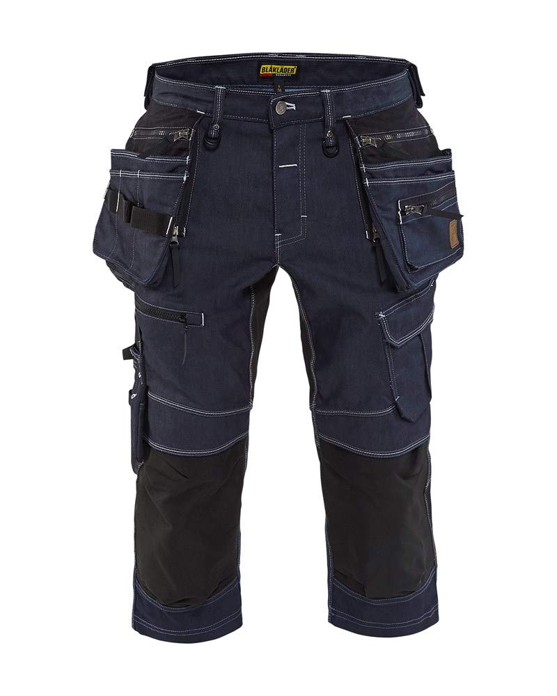 Blaklader 19921141 Handwerker-Shorts aus Stretch Cordura Denim, Marineblau/Schwarz, Grösse: C52, C52