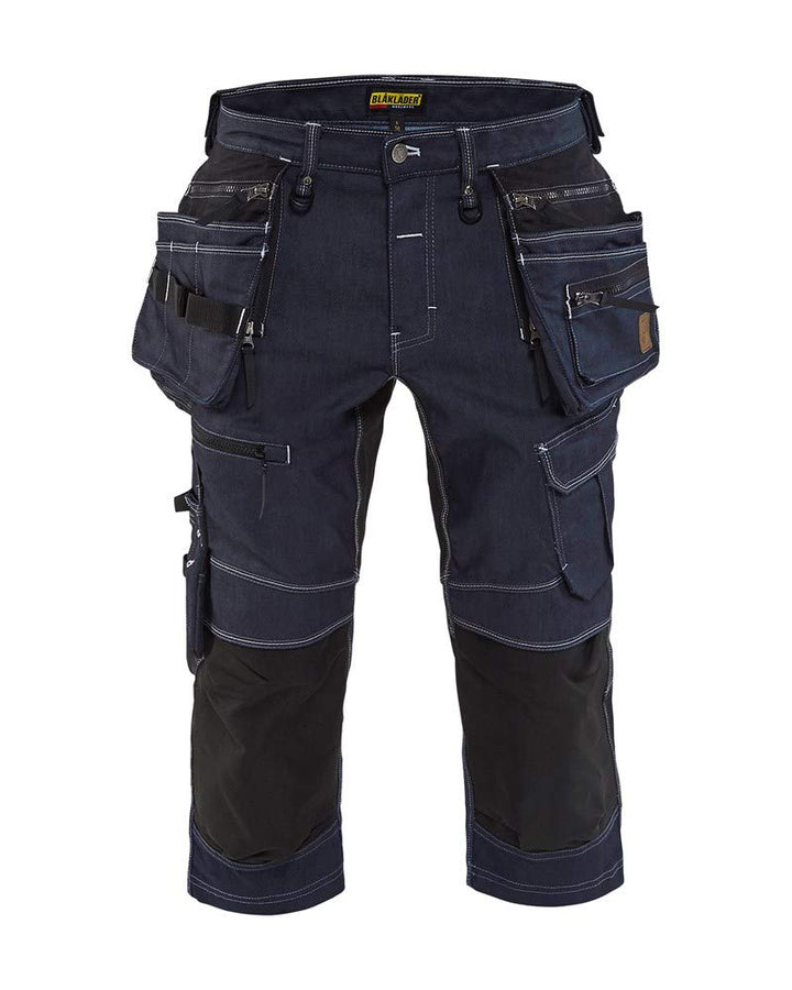 Blaklader 19921141 Handwerker-Shorts aus Stretch Cordura Denim, Marineblau/Schwarz, Grösse: C52, C52
