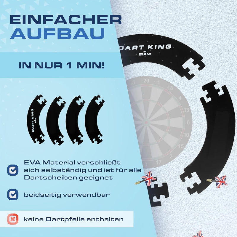 ELANI – klimaneutraler Dartring für optimalen Schutz von Wand, Boden, Dartpfeil und Flight – passgen
