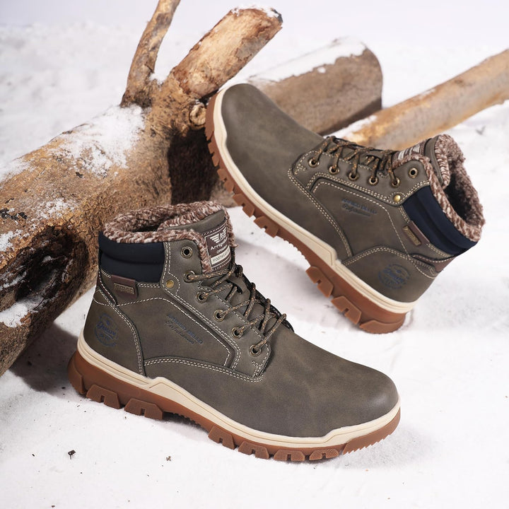 ARRIGO BELLO Winterstiefel Herren Winterschuhe Gefüttert Rutschfeste Warm Stiefel Gemütlich Trekking