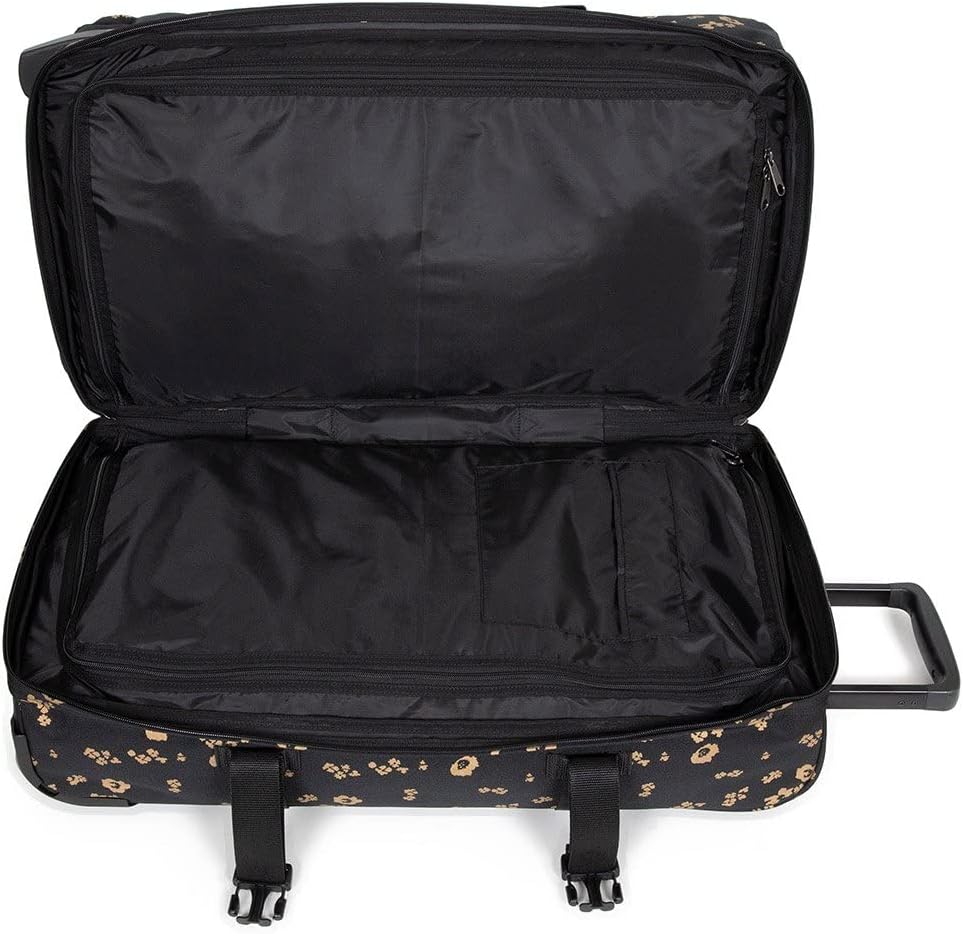 Eastpak TRANVERZ M Koffer, 67 cm, 78 L, Flower Shine Black (Schwarz) Schwarz (Fiore Shine Black 06),