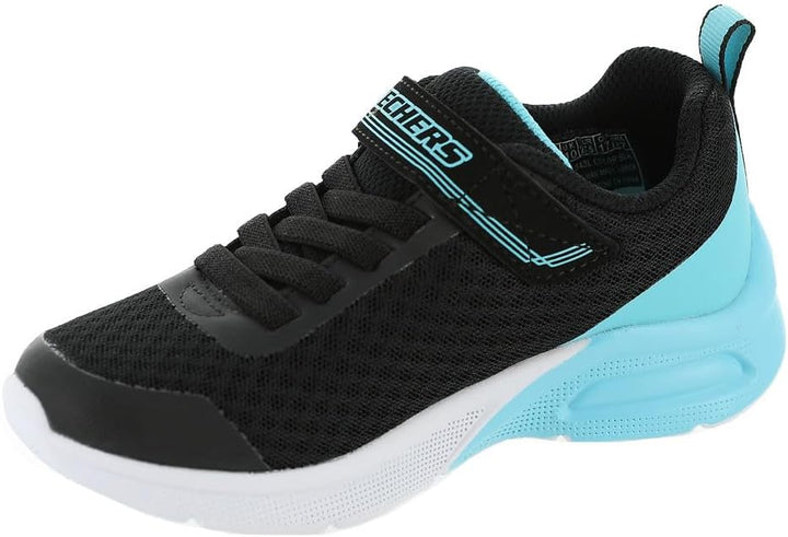 Skechers Unisex Kinder 302343l Blk Sneaker 27 EU Black Mesh Turq Trim, 27 EU Black Mesh Turq Trim