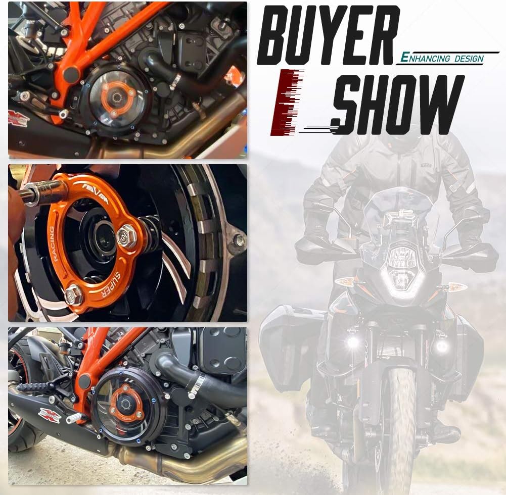 Motorrad Rennsport, durchsichtiger Kupplungsdeckel, Federhalter, R-Druckplatte, Motorschutz, Rahmens