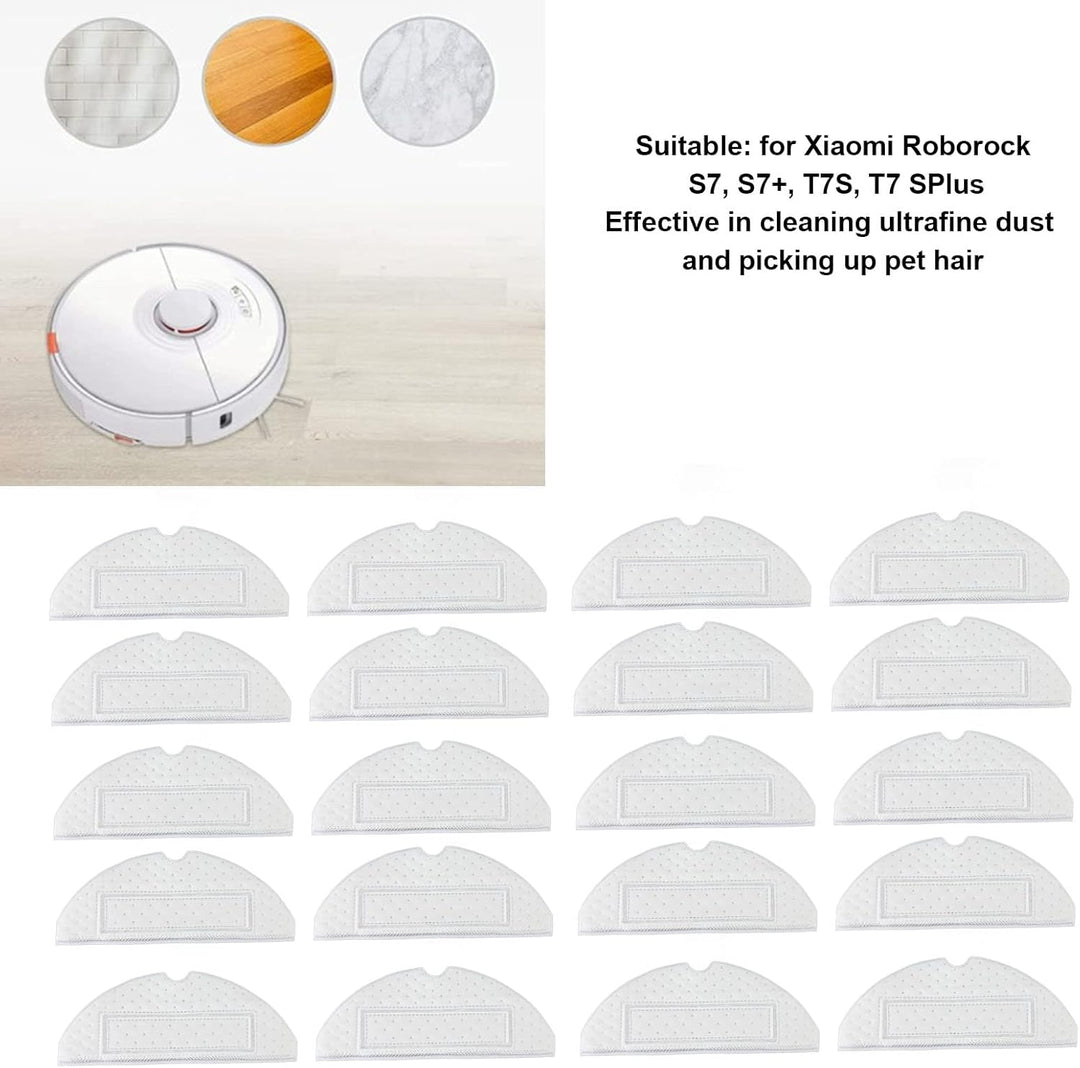20 Stück Kehrroboter, Einweg-Mopp-Pads, Kehrroboter-Zubehör, Wischtuch-Ersatz-Reinigungspads, Verbes