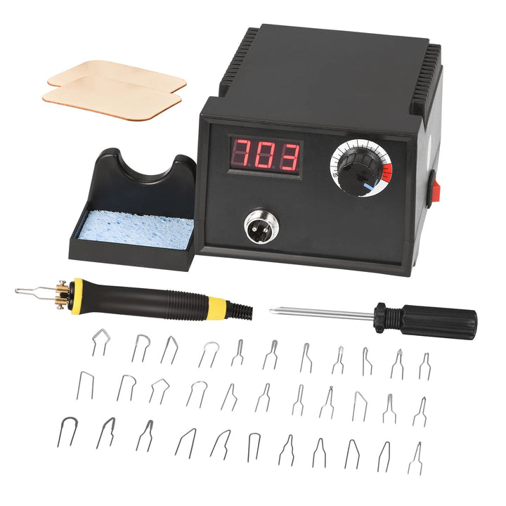 Trsaow Brandmalerei-Set aus Holz, Brandmalerei, 60 W, mit 33 Lötspitzen, LCD-Display, einstellbare T