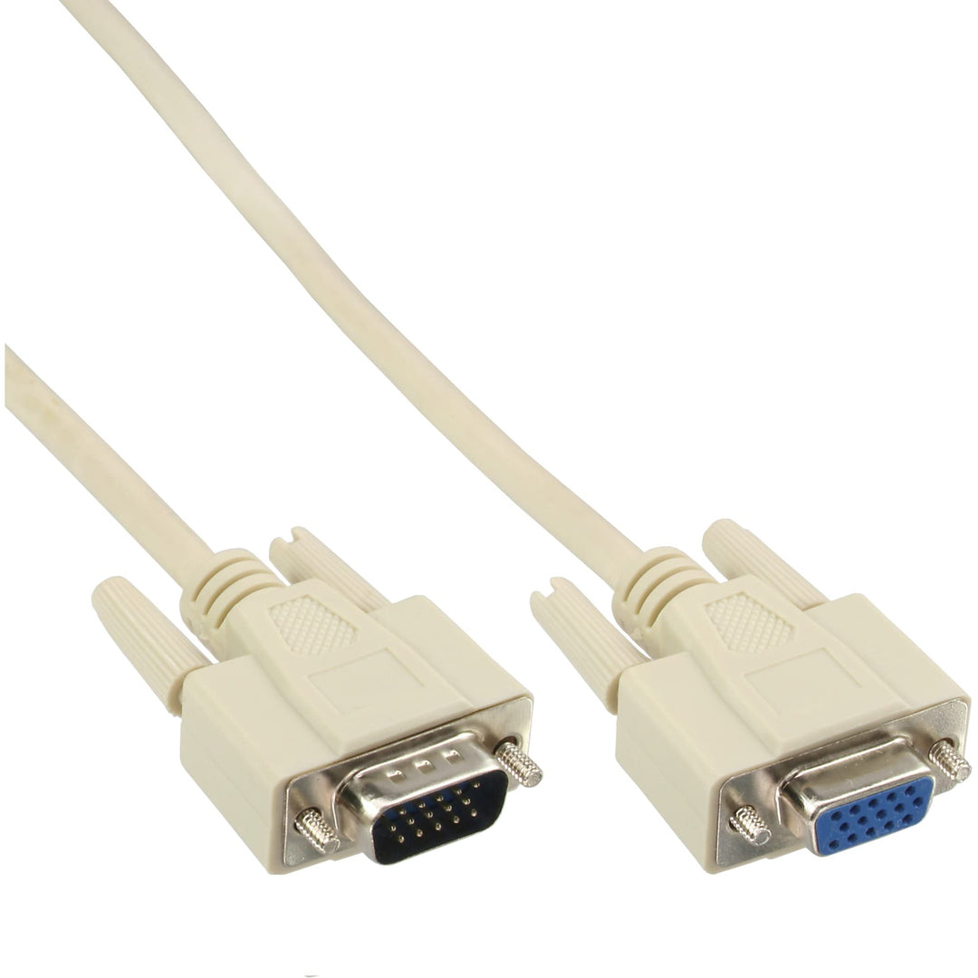 InLine 17736 VGA Verlängerung, 15pol HD Stecker / Buchse, 10m