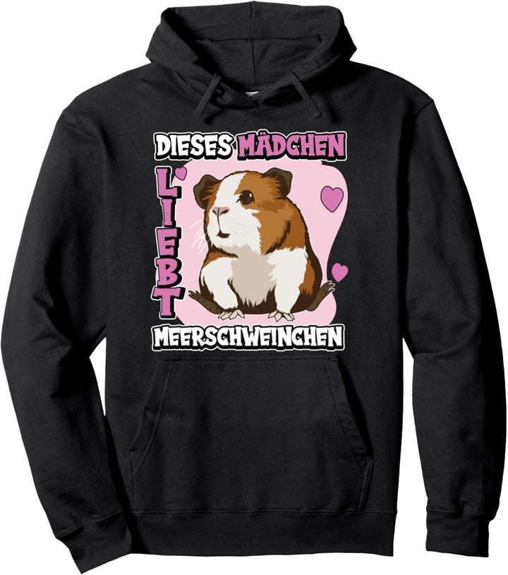 Kinder Dieses Mädchen liebt Meerschweinchen Pullover Hoodie