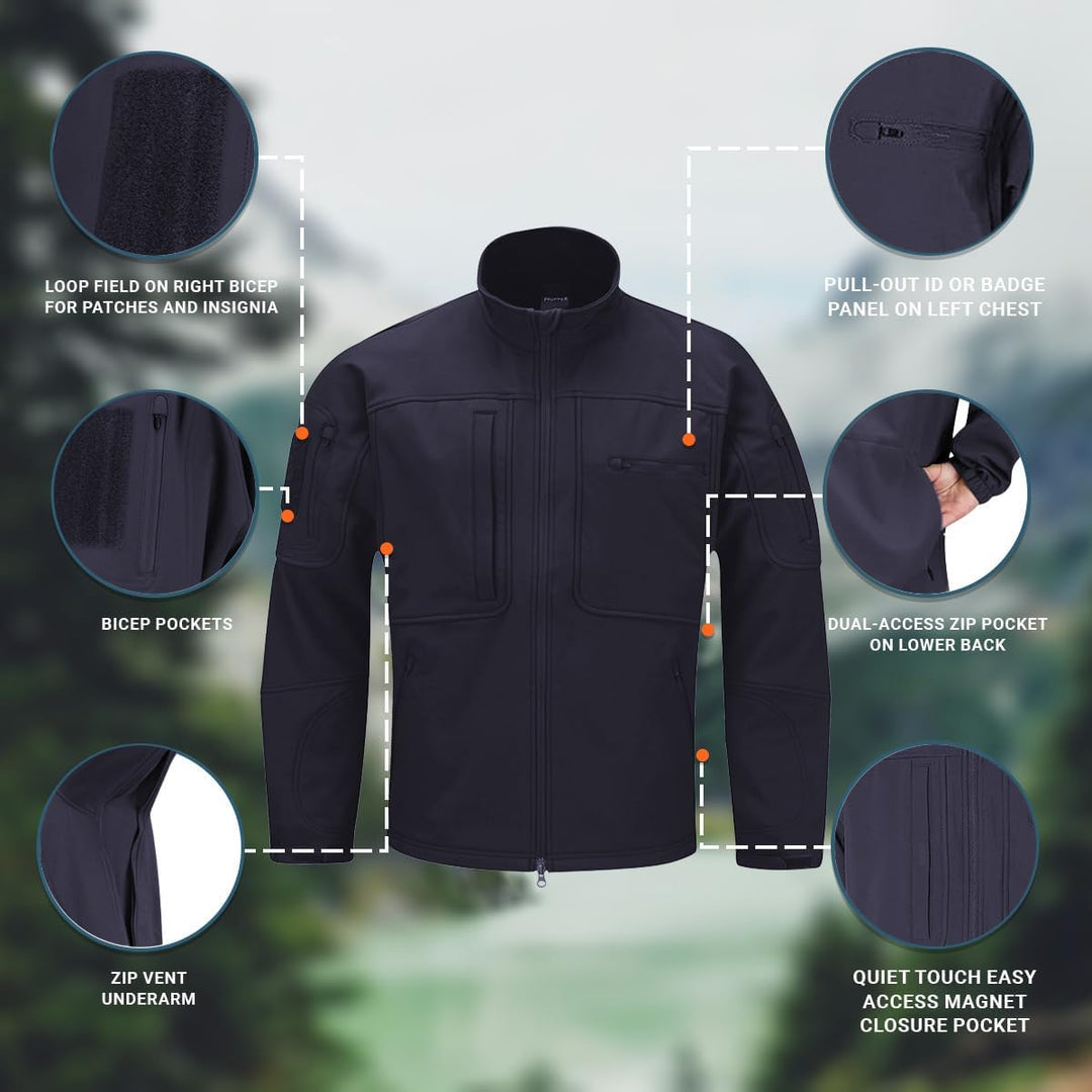 Propper Herren BA Softshell Jacke, M LAPD Navy