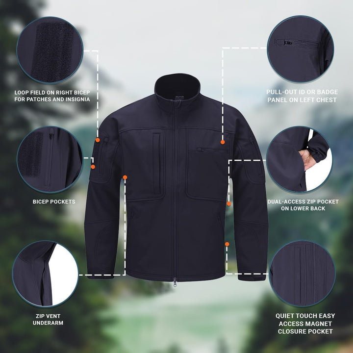 Propper Herren BA Softshell Jacke, M LAPD Navy