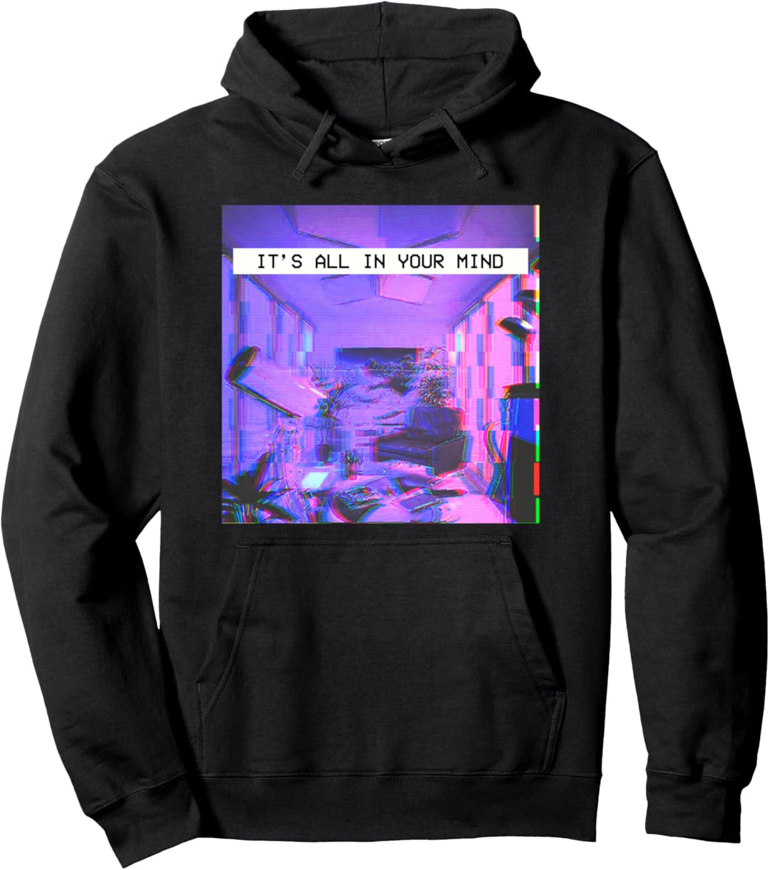 Ästhetische emotional Vaporwave Traum It's all in your mind Pullover Hoodie