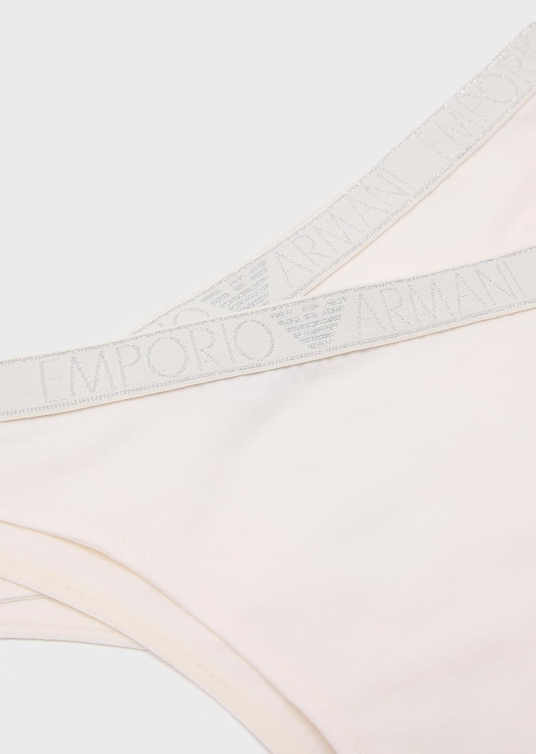 Emporio Armani Damen 2-Pack Brief Unterwäsche (2er Pack) XL Cream, XL Cream