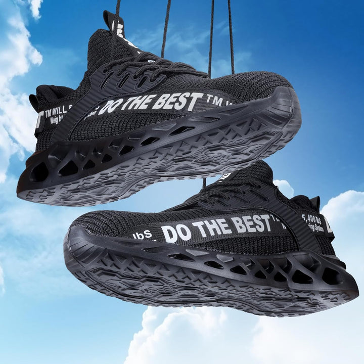 Furuian Sicherheitsschuhe Herren Damen Leicht Arbeitsschuhe Herren sportlich Atmungsaktiv Sneakers m