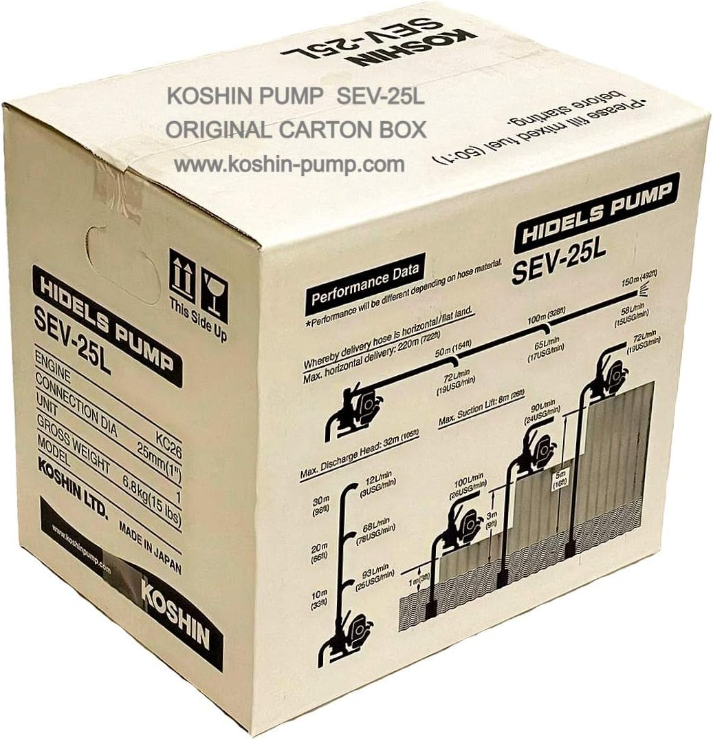 KOSHIN Benzin-Wasserpumpe 1" für Brauchwasser SEV-25L