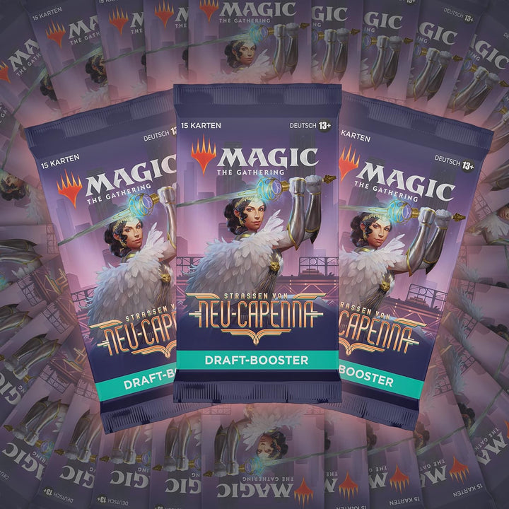 Magic The Gathering Streets of Neu-Capenna Draft Booster Display, 36 Boosters i 1 Box Topper (wersja