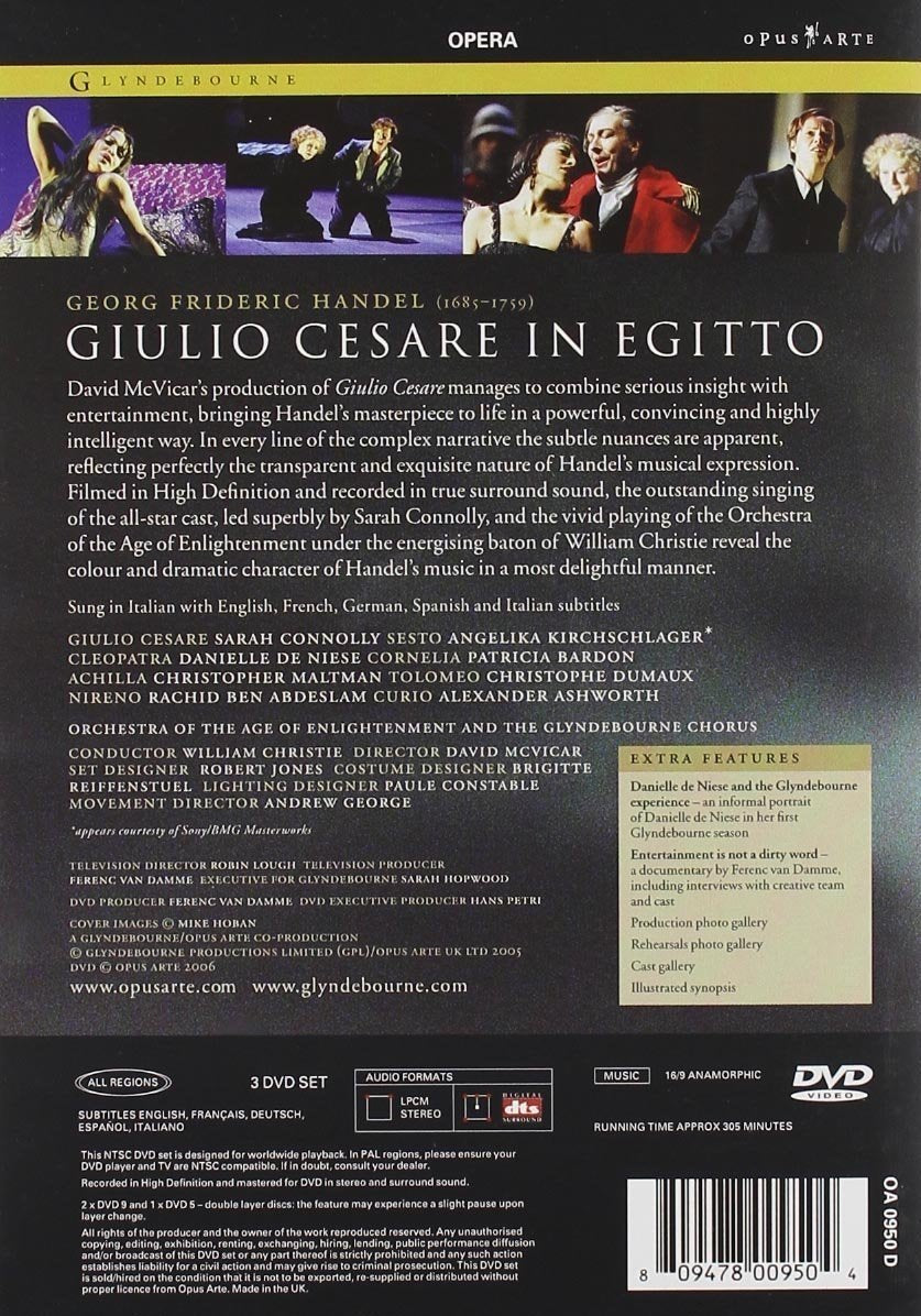Händel, Georg Friedrich - Giulio Cesare, DVD