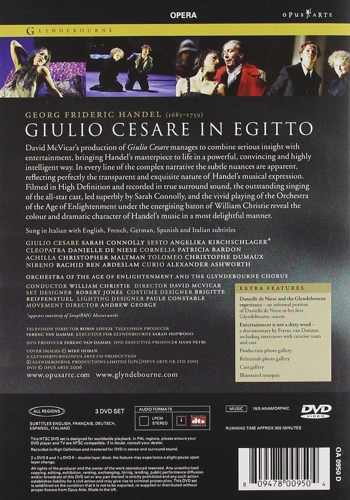 Händel, Georg Friedrich - Giulio Cesare, DVD