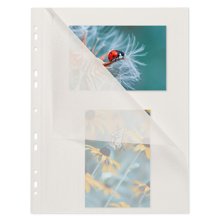 mashpaper Fotokarton Fotoblätter 100 Blatt weiss mit Pergamin 230x297mm 65000420