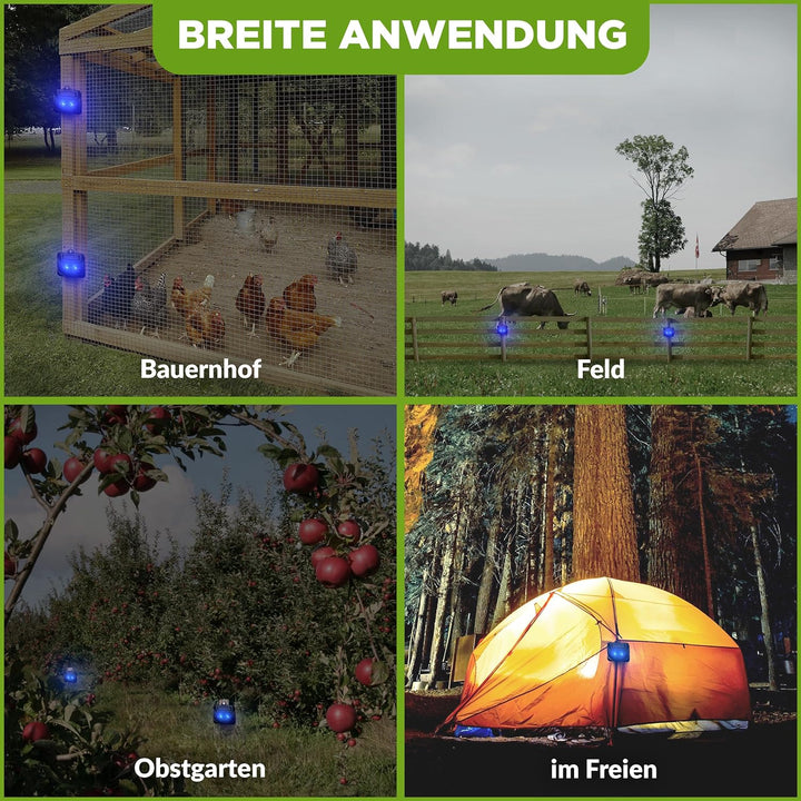 ISOTRONIC – Solar Tiervertreiber gegen Wildtiere wie Waschbären, Rehe, Füchse, Wildschweine u.v.m. –