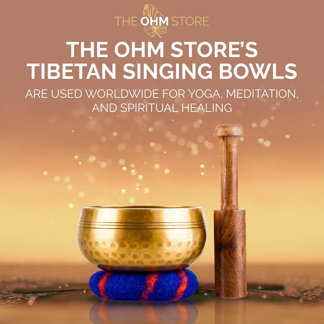 Set Tibetische Klangschalen - Handgefertigt in Nepal für Heilung und Bewusstheit - Meditationsklangs